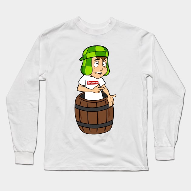 El Chavo Del Barrio Long Sleeve T-Shirt by KulturaWA